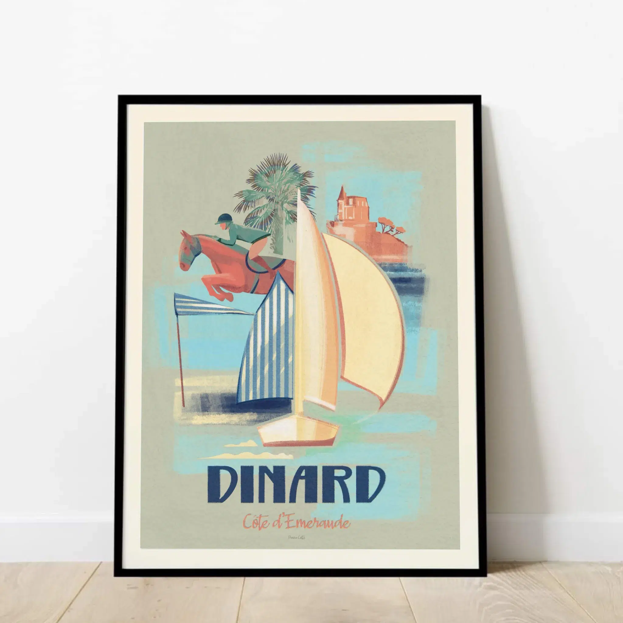 affiche vintage de Dinard
