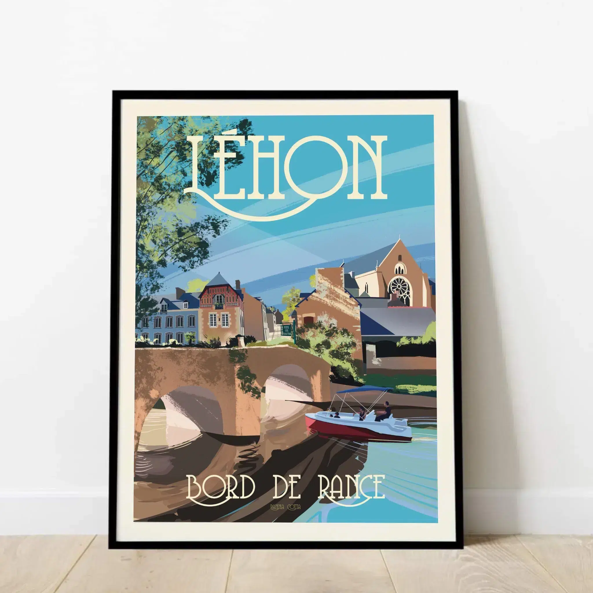 Affiche de Léhon encadrée