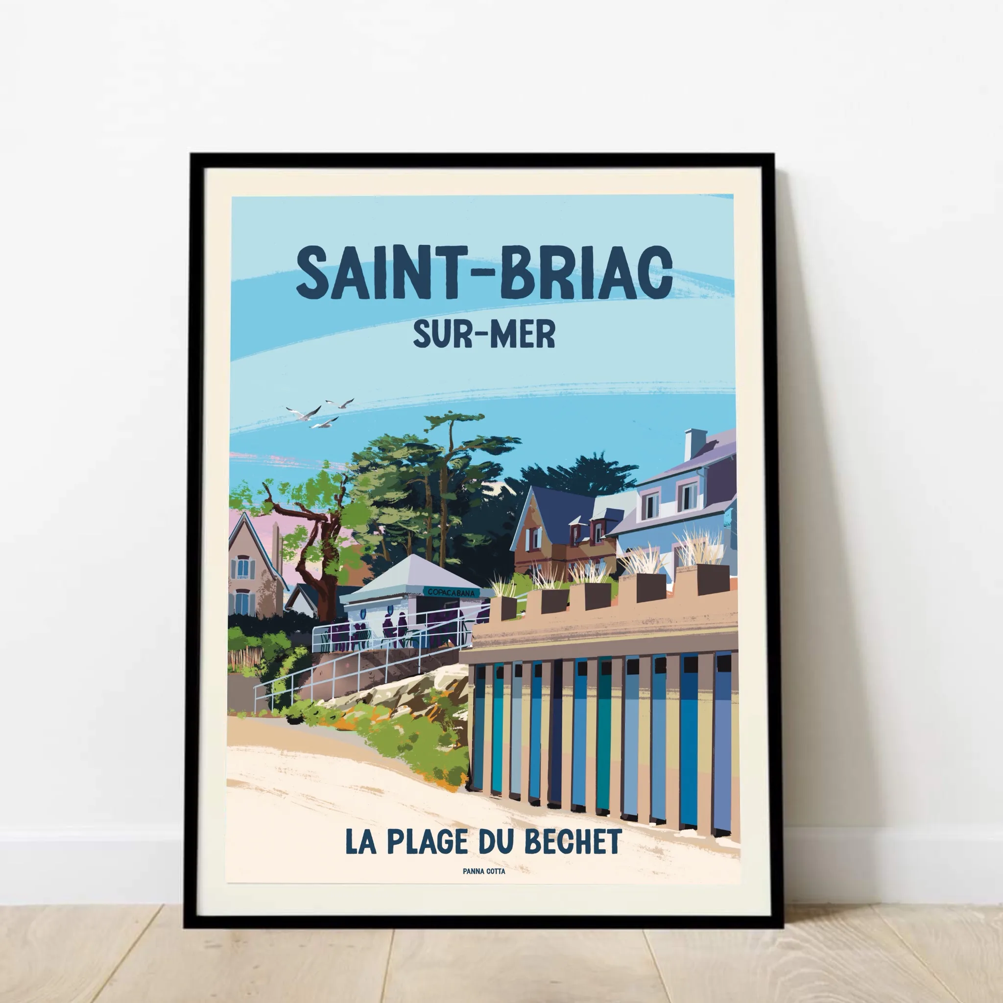 affiche de la plage du Béchet