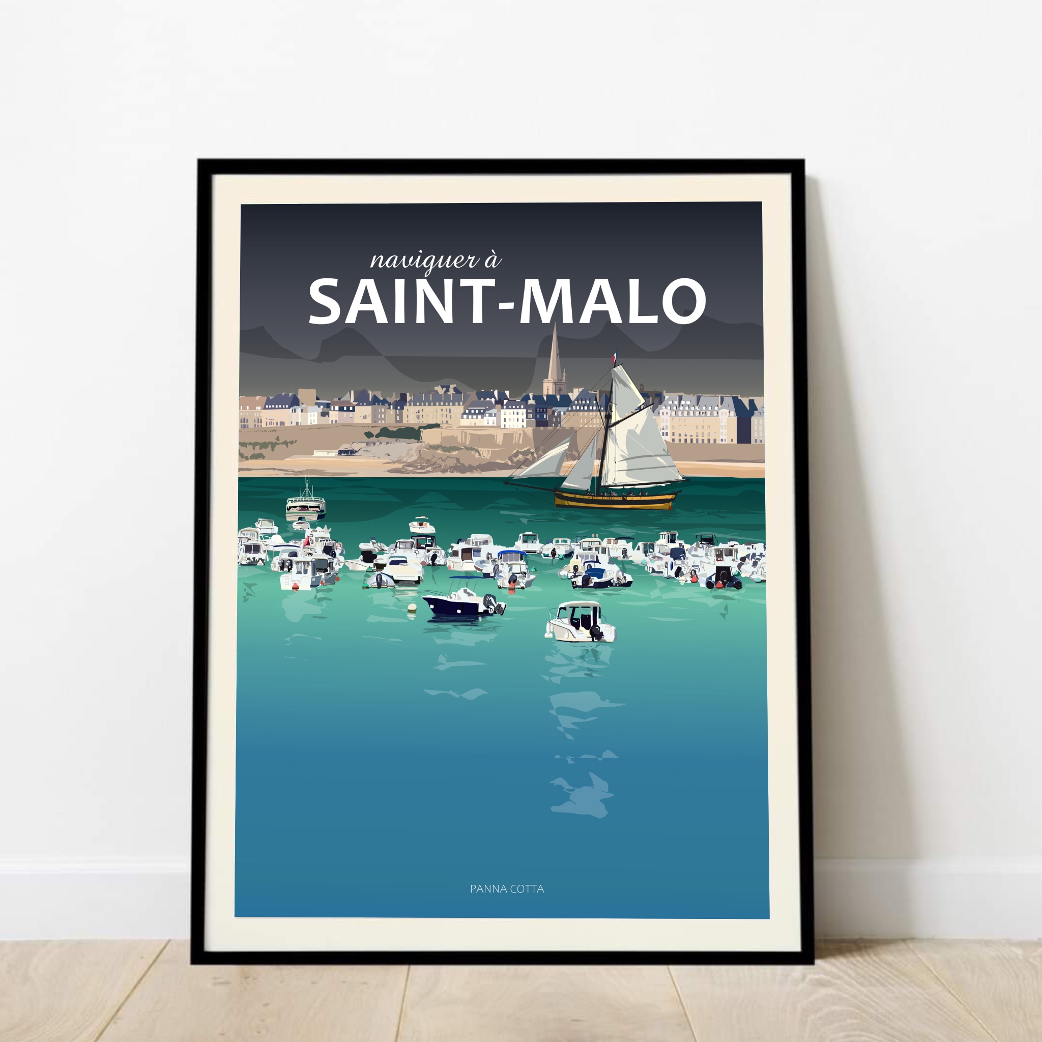 affiche naviguer à Saint-Malo