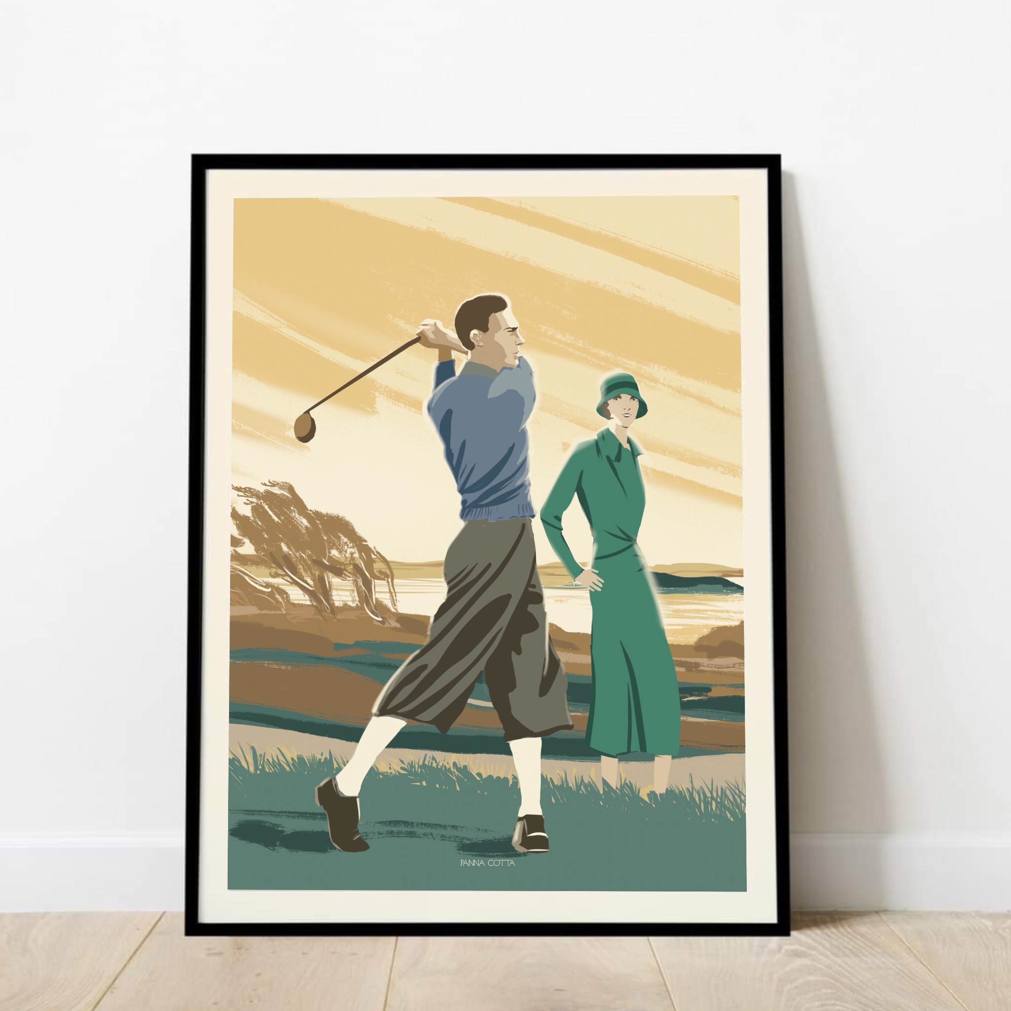 Affiche Vintage Golf